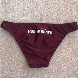 maroon kauai bikini bottoms